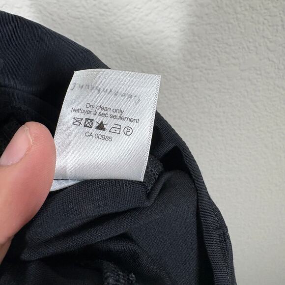 Veronica Beard Size 4 Zip Back High Waisted Leggings Pants Black Nylon Blend - Picture 9 of 9